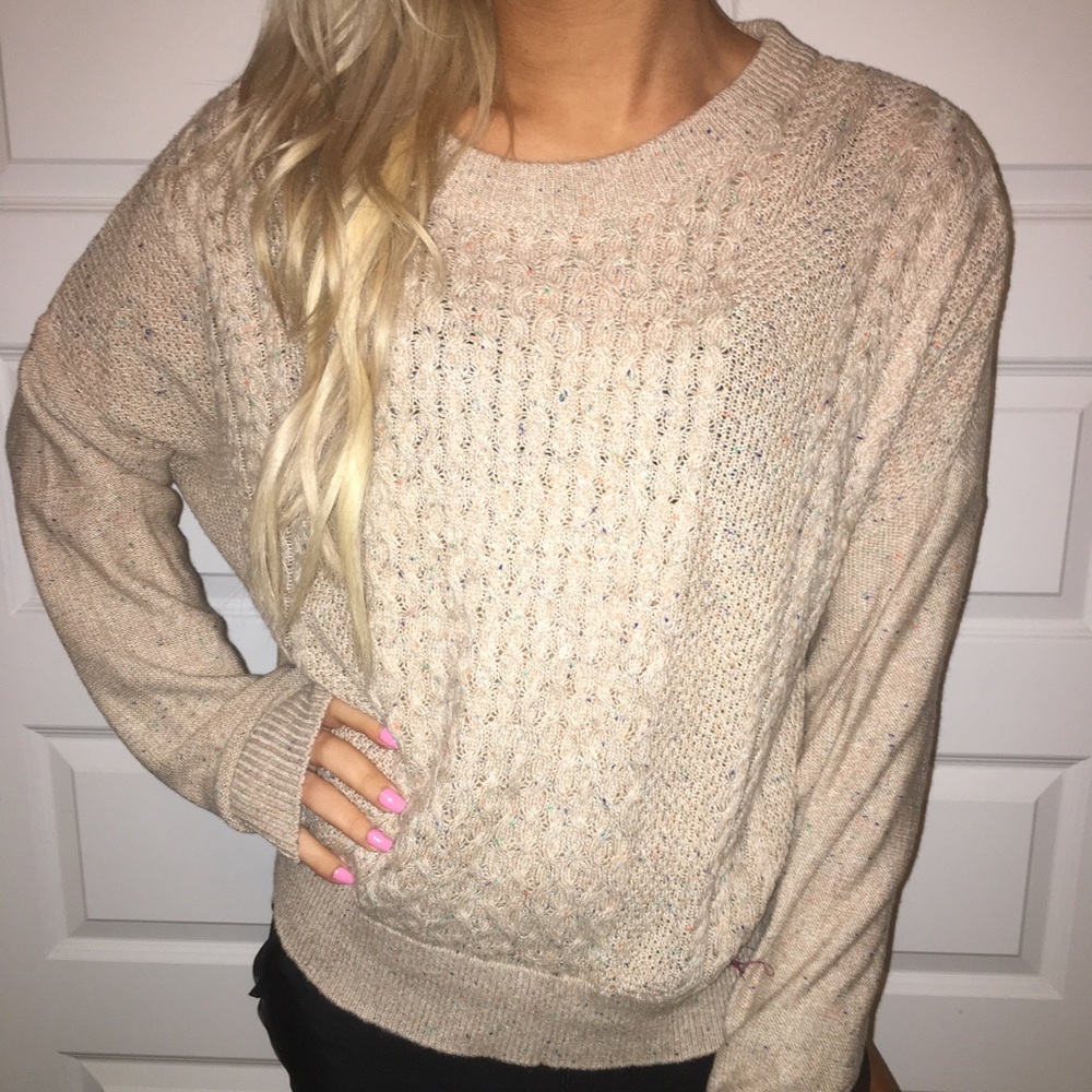 Speckled/ Confetti Tan Sweater